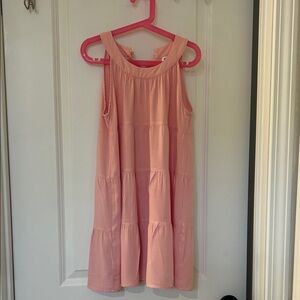 Pink Sleeveless Kids Dress
